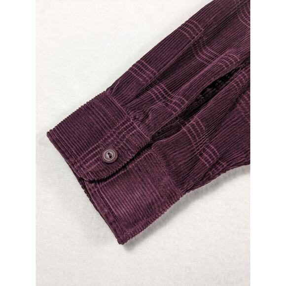 Levis Button-Up Shirt Men Small Fig Purple Country Western Cowboy Worker $65 NWT - Picture 7 of 11